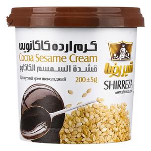 شیررضا کرم ارده 200 گرمی شکلاتی