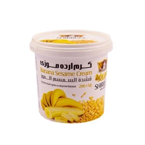 شیر رضا کرم ارده 200 گرمی موزی