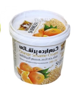 شیر رضا کرم ارده 200 گرمی پرتقالی