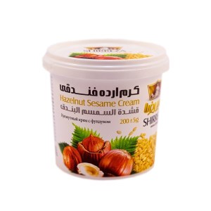 شیر رضا کرم ارده 200 گرمی فندق