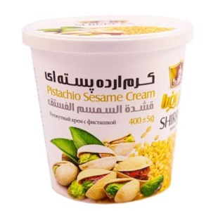 شیر رضا کرم ارده 200 گرمی پسته