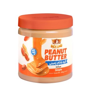 شیررضا کره بادام زمینی ساده 300گرمی