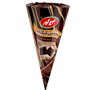 کاله بستنی قیفی ویفری شکلاتی