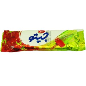 کاله بستنی یخی دو رنگ لیمو آلبالو
