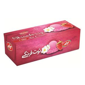 کاله بستنی پاکتی یک لیتری توت فرنگی