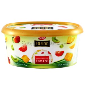 کاله فوردو بستنی ظرفی میوه های فصل 1لیتری