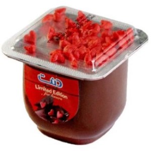 دنت دسر تاپر شکلاتی قلبی