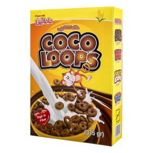 ماماتین غلات حلقه ای کاکائویی 300گ