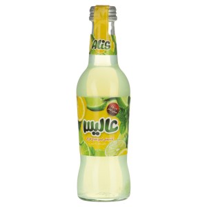 عالیس آبمیوه گازدار شیشه لیمو نعنا 250 سی سی