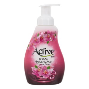 اکتیو مایع دستشویی فوم دیاموند 500گرمی صورتی