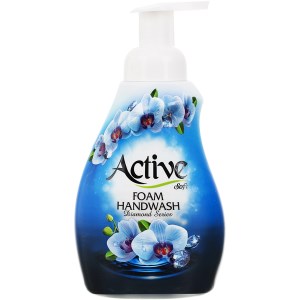 اکتیو مایع دستشویی فوم دیاموند 500گرمی آبی
