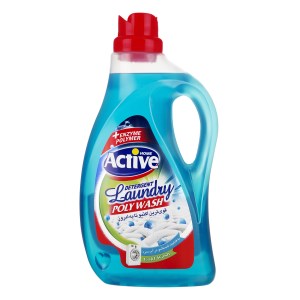 اکتیو مایع لباسشویی پلی واش 2500 گرمی آبی