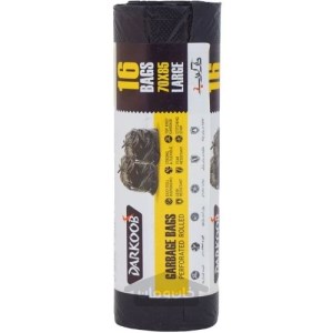 دارکوب کیسه زباله مشکی بزرگ 16برگی