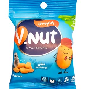 وی نات بادام زمینی رست شده نمکی