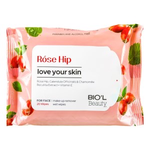 بیول دستمال مرطوب پاک کننده آرایش پوستهای مختلط رزهیپ 20برگی