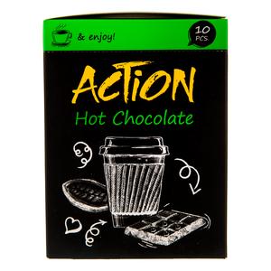 پودر شکلات داغ اکشن کارتنی 10 عددی