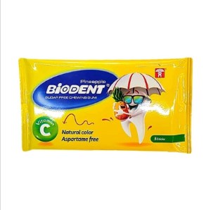 بایودنت آدامس نواری باطعم آناناس ویتامین سی