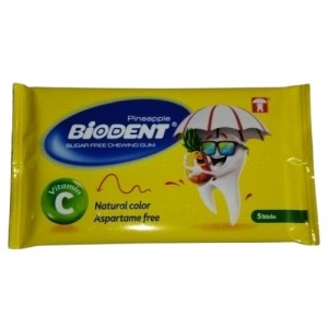 بایودنت آدامس نواری باطعم آناناس ویتامین سی