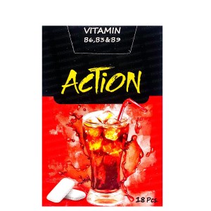 اکشن آدامس سری ویتامینه کولا