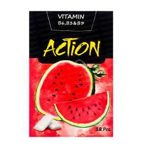 اکشن آدامس سری ویتامینه هندوانه