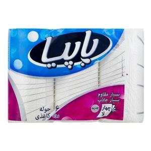 پاپیا حوله کاغذی 4 لایه 6 رول