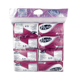 پاپیا پک دستمال کاغذی 250برگ دولا 8عددی