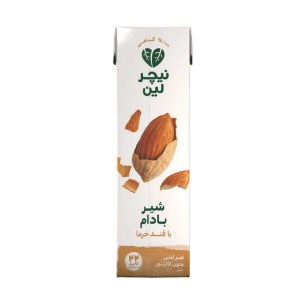 نیچرلین شیر بادام با قند خرما 200 سی سی