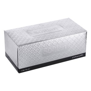 سافتلن دستمال 300برگ نقره ای