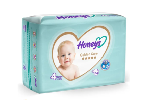 هانیز پوشک بچه سایز 4 (34عددی)