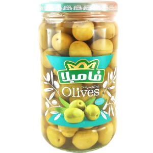 فامیلا کنسرو زیتون با هسته درشت 680گرمی