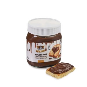 شیر رضا کرم کاکائو فندق دار 350گرم شیشه