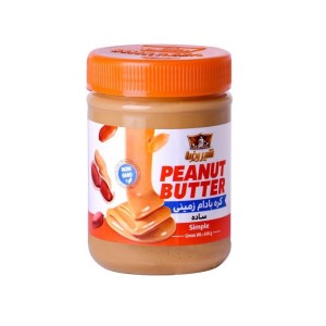 شیر رضا کره بادام زمینی ساده 450 گرم