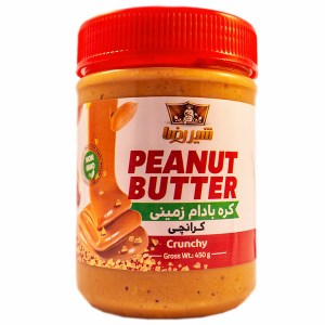 شیر رضا کره بادام زمینی کرانچی 450 گرم