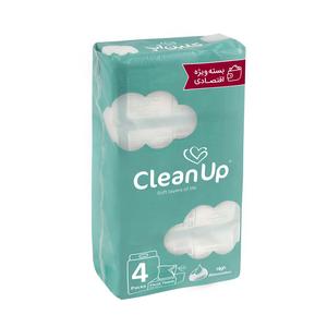 کلین آپ دستمال اقتصادی طرح ابر 250 برگ 4عددی